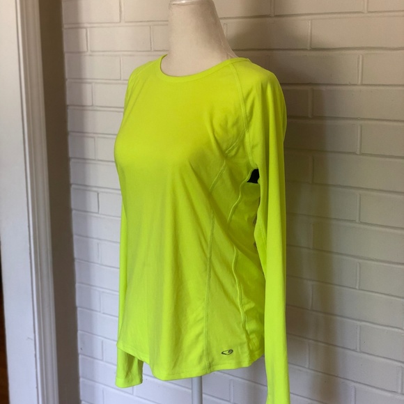 Neon Long Sleeve Quick Dry Athletic Workout Shirt - Picture 1 of 7